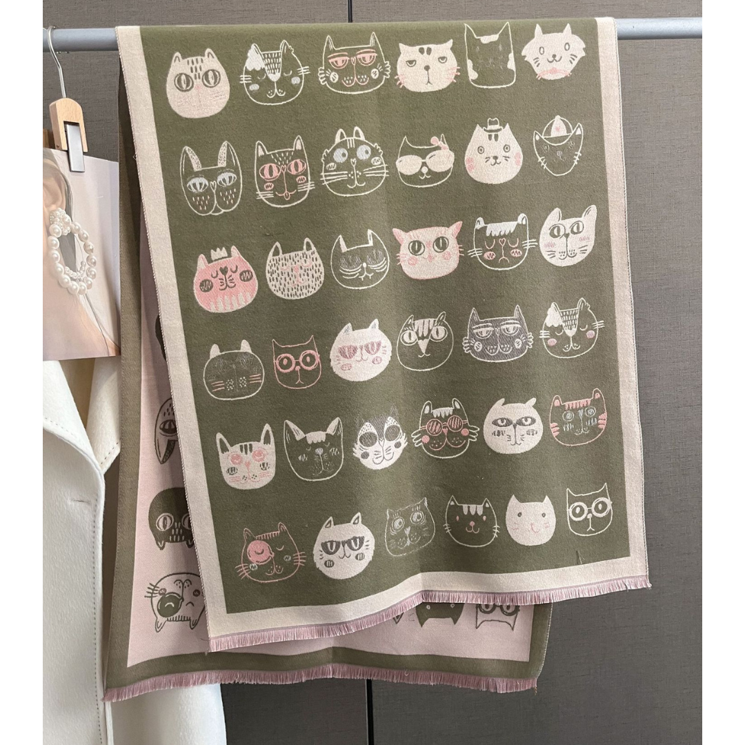 Kala Jela Luxury Pashminas Scarves / Cats