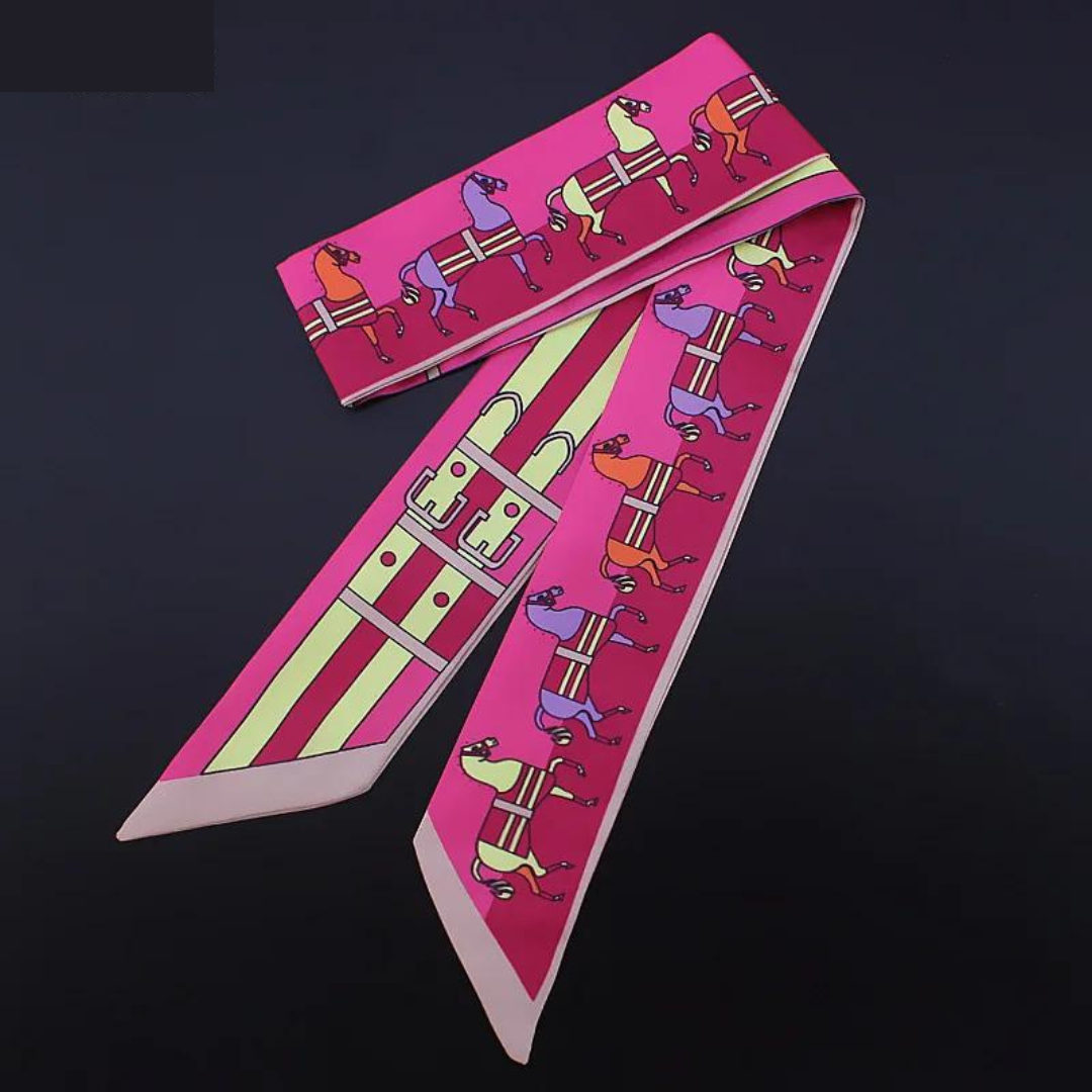 Sila Rose Twilly Skinny Scarf