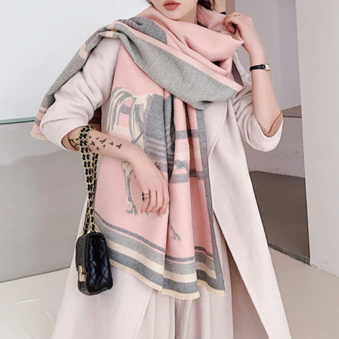 Thais Pashmina Scarf Pink