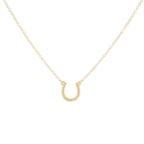 Horseshoe Necklace (Silver, Gold) - Dogs and Horses