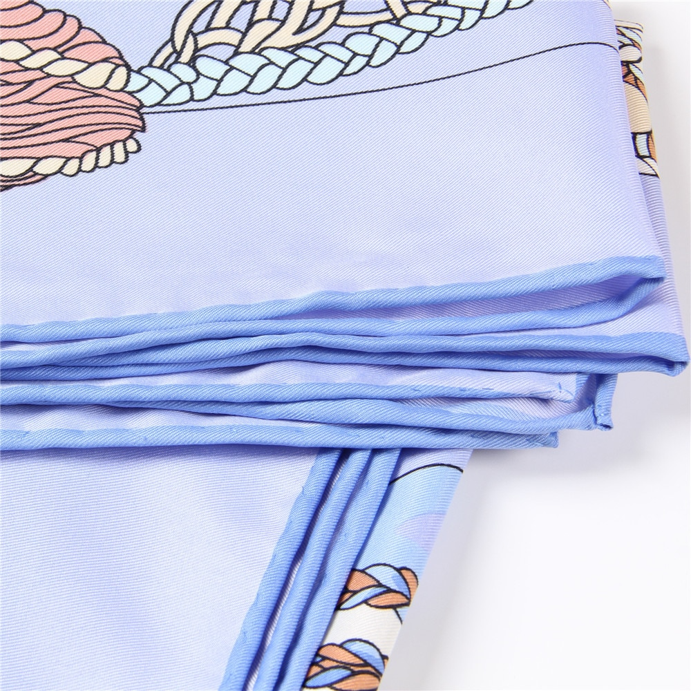Serenella Blue Silk Scarf