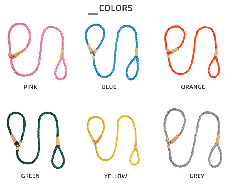 Pink Rope Slip Leash & Collar - Dogs and Horses