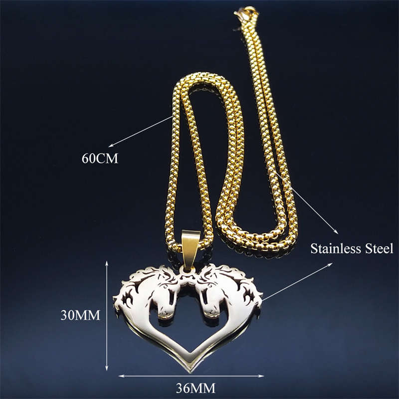 Stainless Steel Horse Necklaces