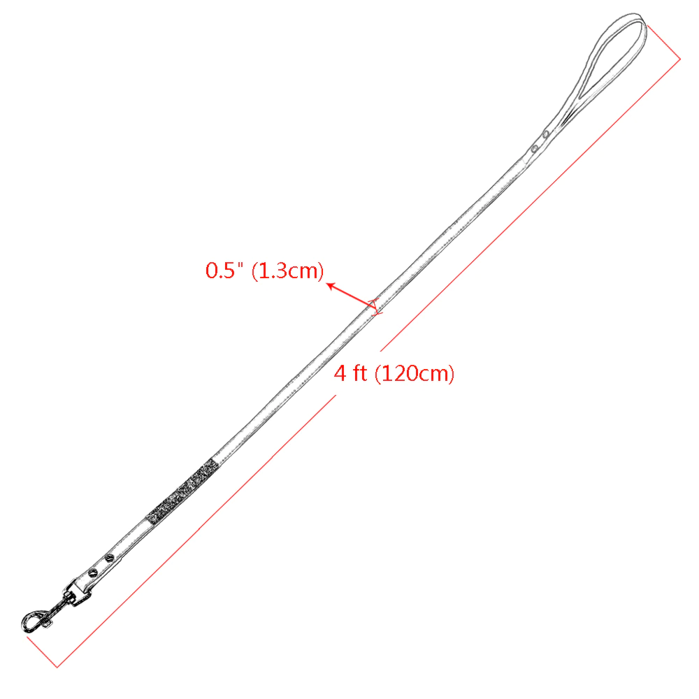 Bling Black Suede Leash - Dogs and Horses