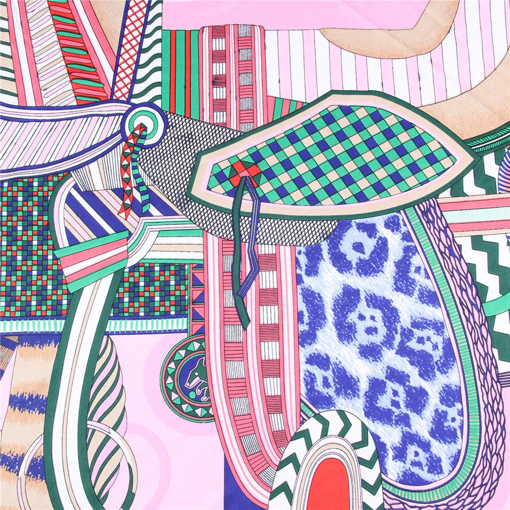 Idalia Pink Silk Scarf / 90cm