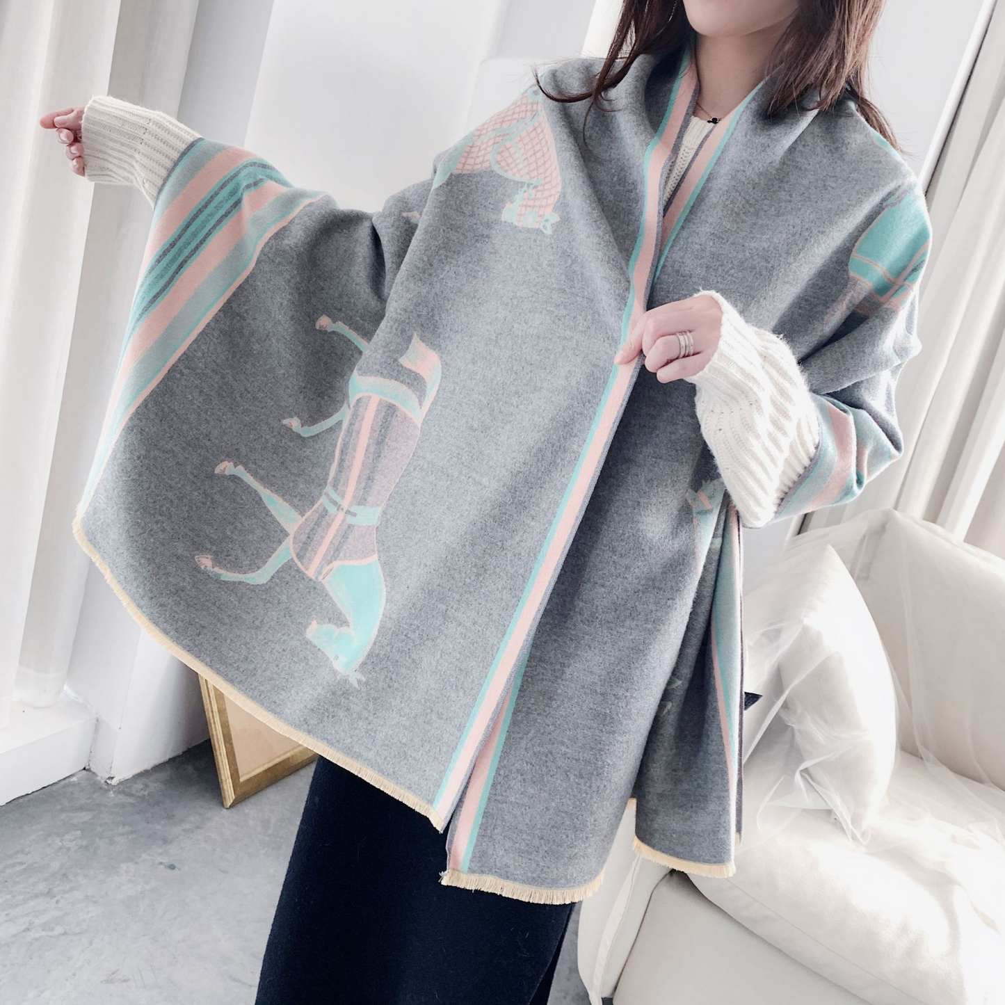 Rosalie Luxurious Pashmina Scarf Shawl Wrap