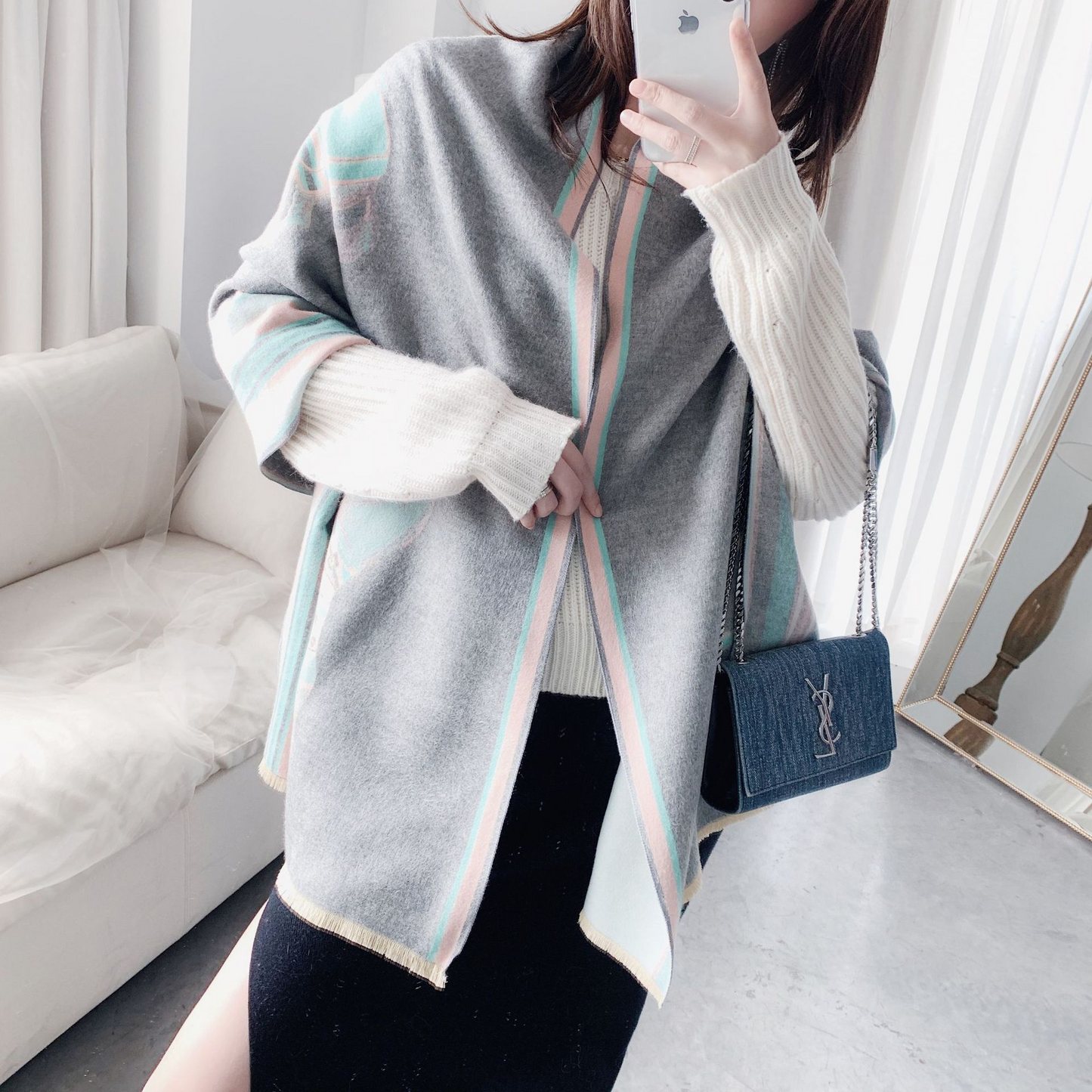 Rosalie Luxurious Pashmina Scarf Shawl Wrap