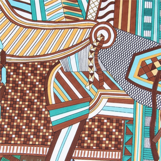 Idalia White Silk Scarf / 90cm