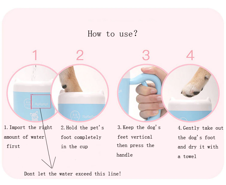 Gentle Paw Cleaner (Pink / Blue) - Dogs and Horses