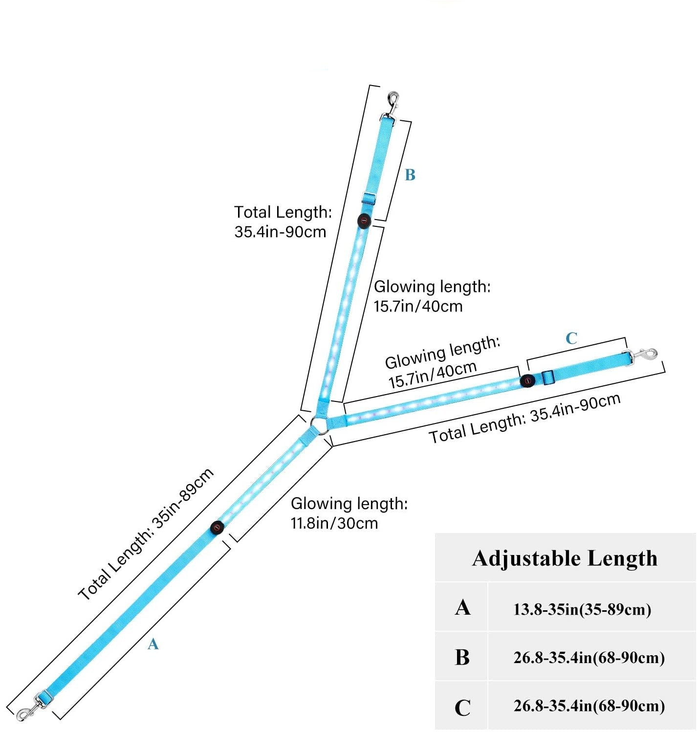 Horse Harness Breastplate Collar LED Lights - Dogs and Horses
