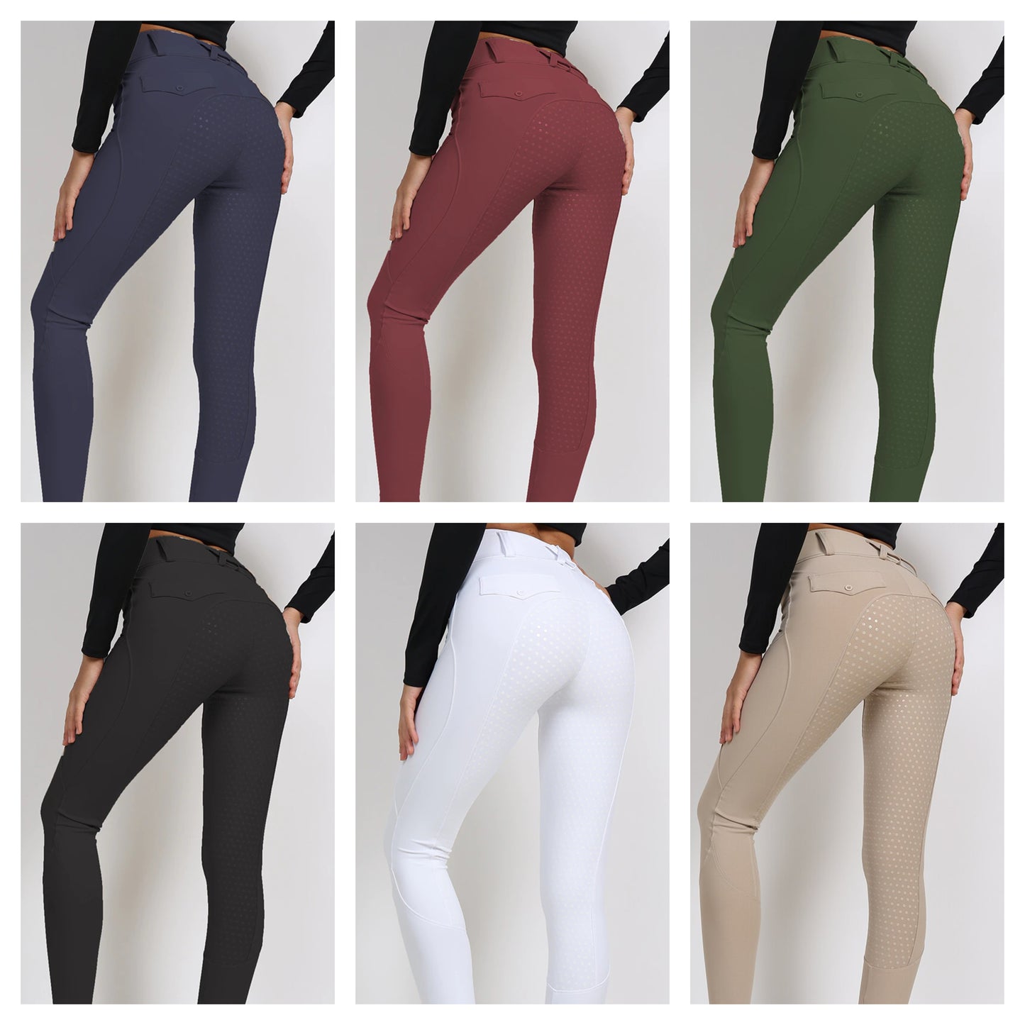 Women's Silicone Full Seat Breeches / Riding Tights