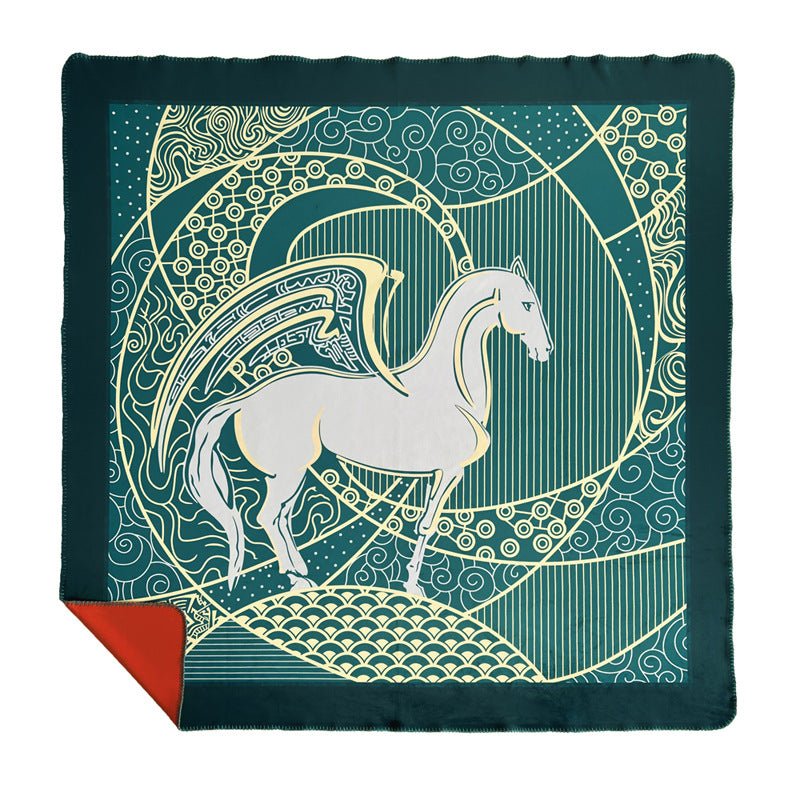 Orsino Velvet Blanket Green