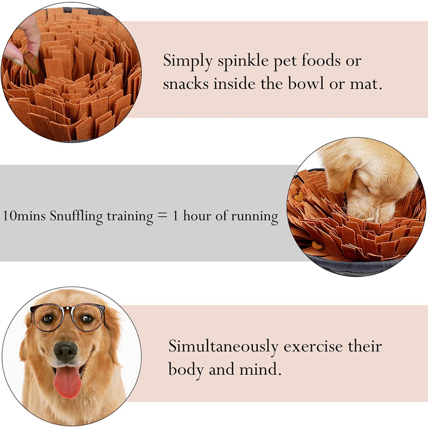 Salate Snuffle Bowl & Mat - Dogs and Horses