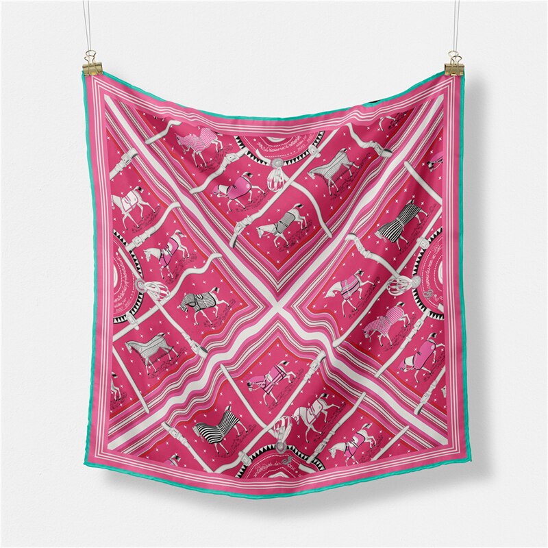 Beronia Rose Silk Scarf / 53cm