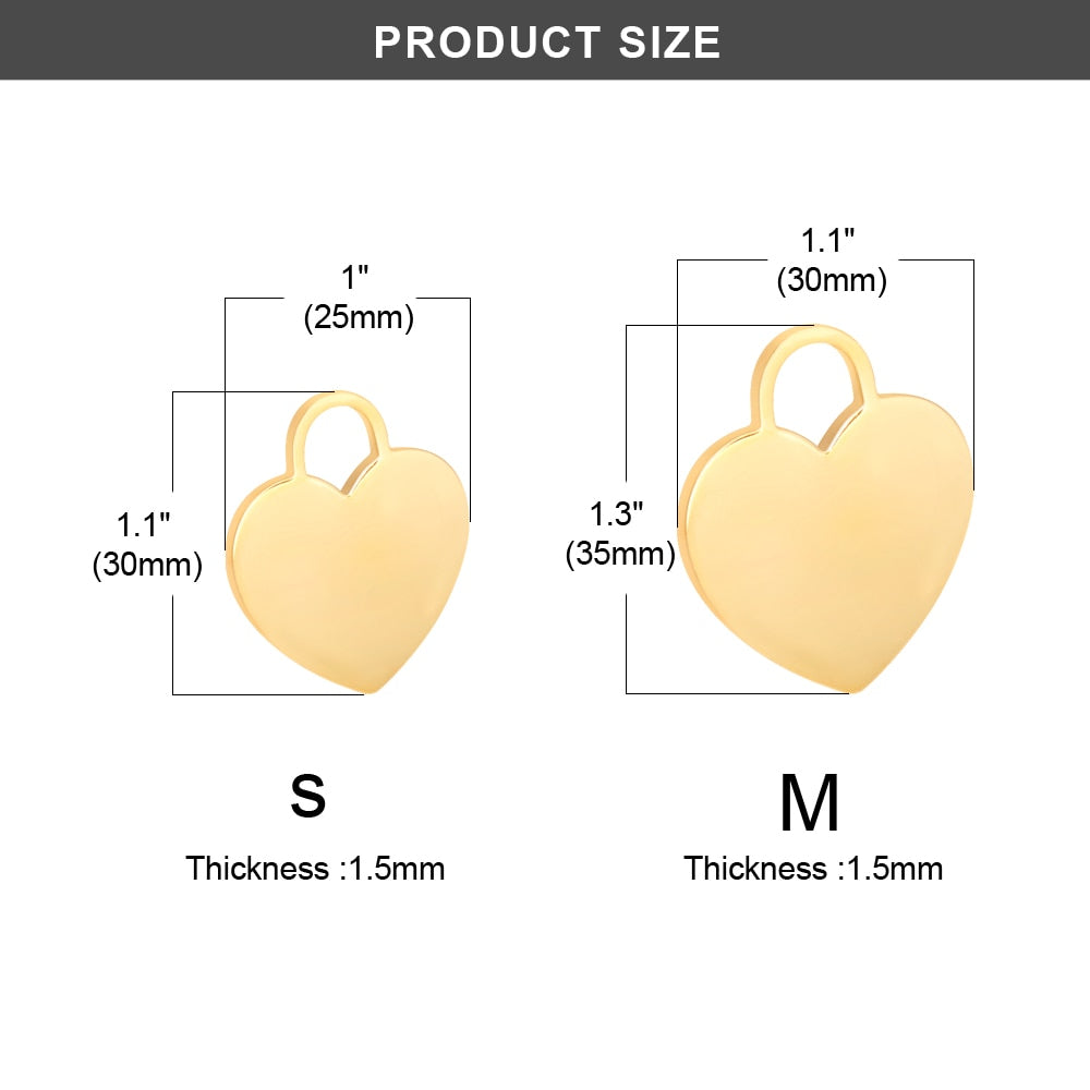 Heart Personalized ID Tags - Dogs and Horses