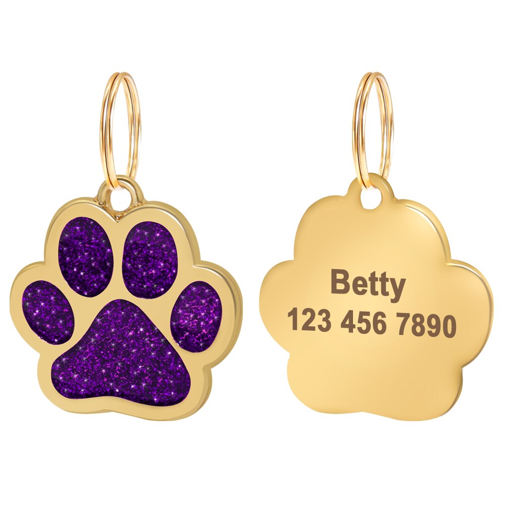 Gold Paw Personalized ID Tags - Dogs and Horses