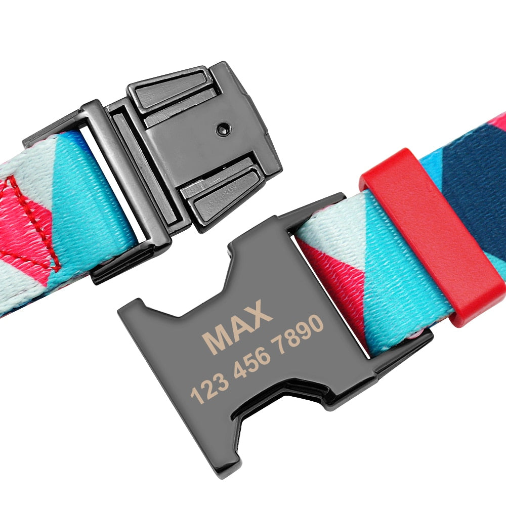 Picasso Blue Personalized Collar & Leash Set - Dogs and Horses
