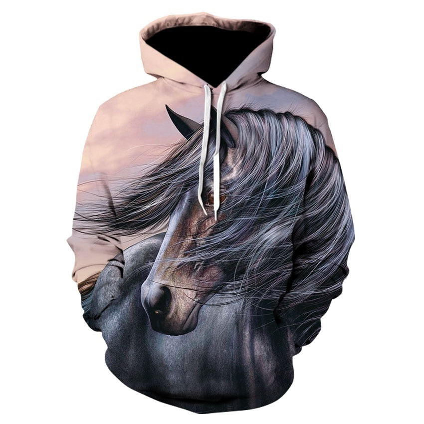 Lorenzo Horse Art Hoodie - Dogs and Horses