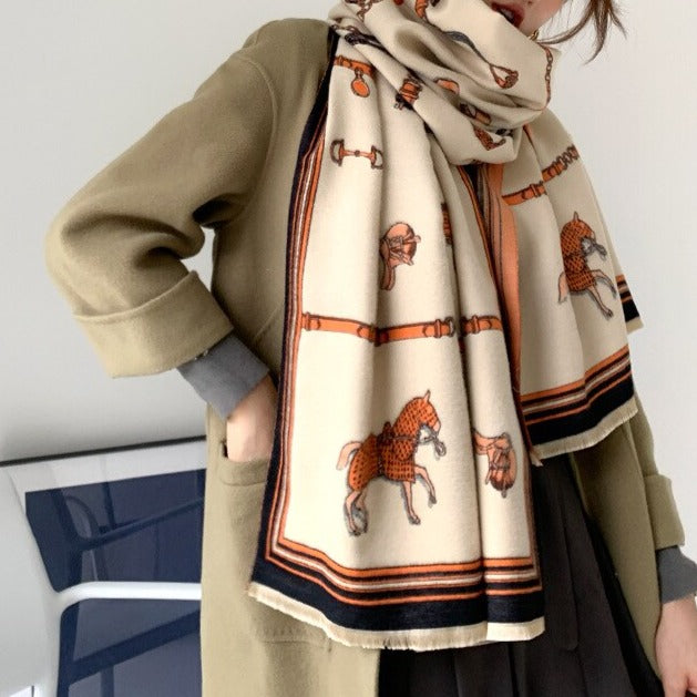 Louna Luxurious Pashmina Scarf Shawl Wrap