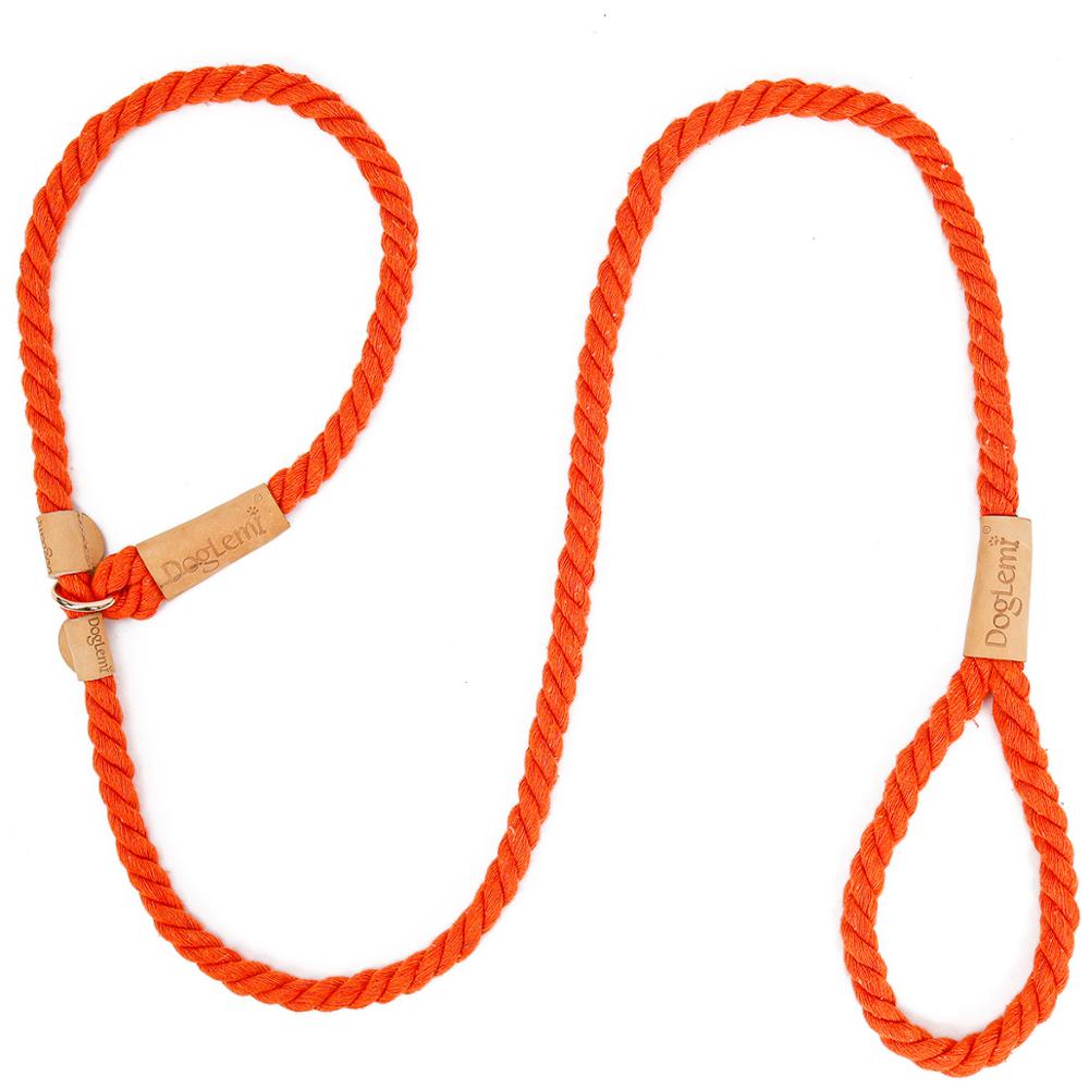 Orange Rope Slip Leash & Collar - Dogs and Horses