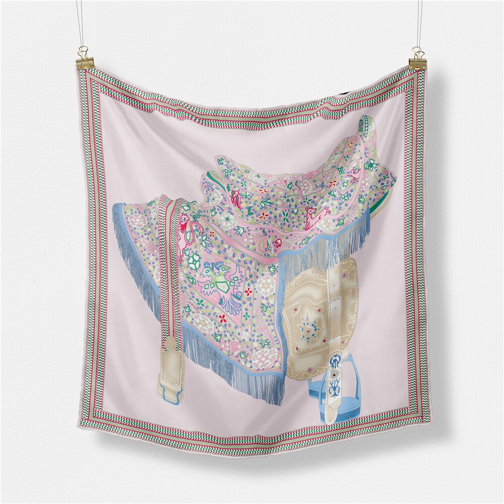 Elisabetta Pink Silk Scarf Small