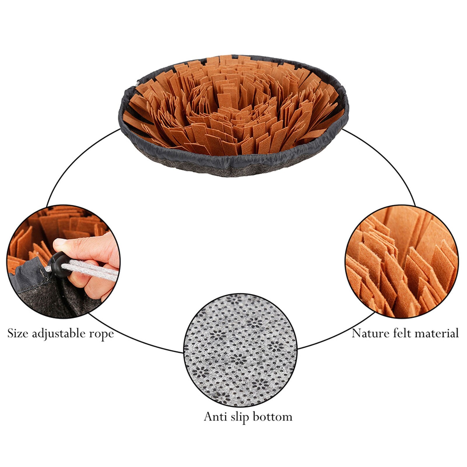 Salate Snuffle Bowl & Mat - Dogs and Horses