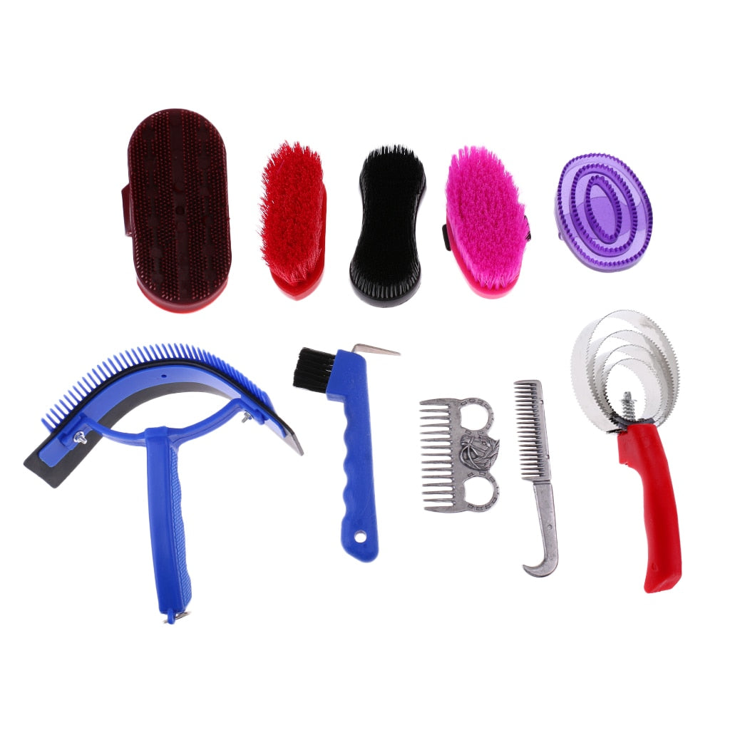 10-Piece Horse Grooming Kit - Dogs and Horses