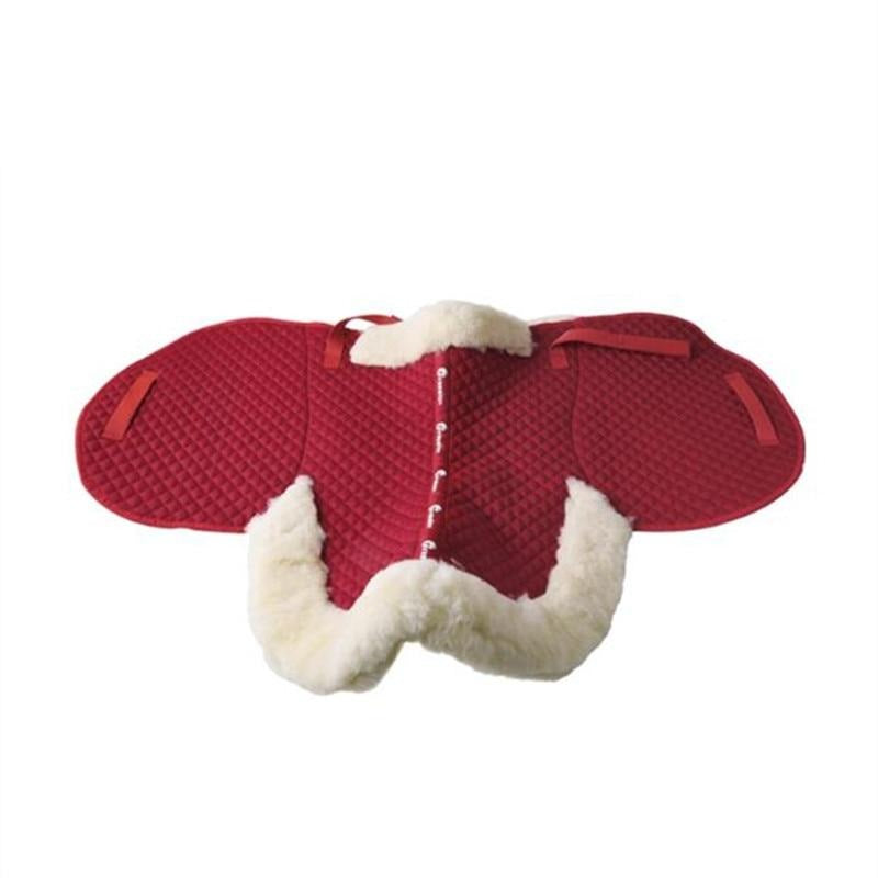 Red Wool & Cotton Saddle Pad - Dogs and Horses