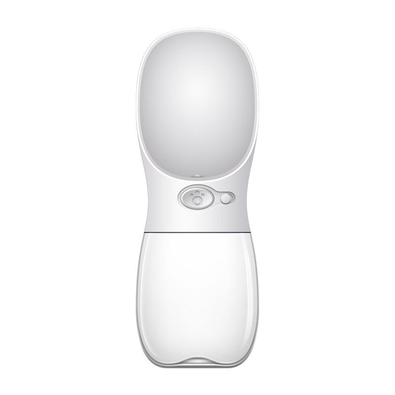 White Portable Water Bottle - Dogs and Horses