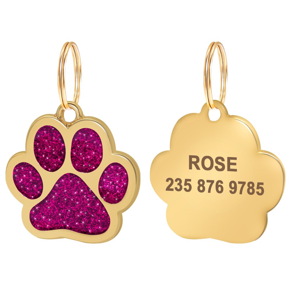 Gold Paw Personalized ID Tags - Dogs and Horses