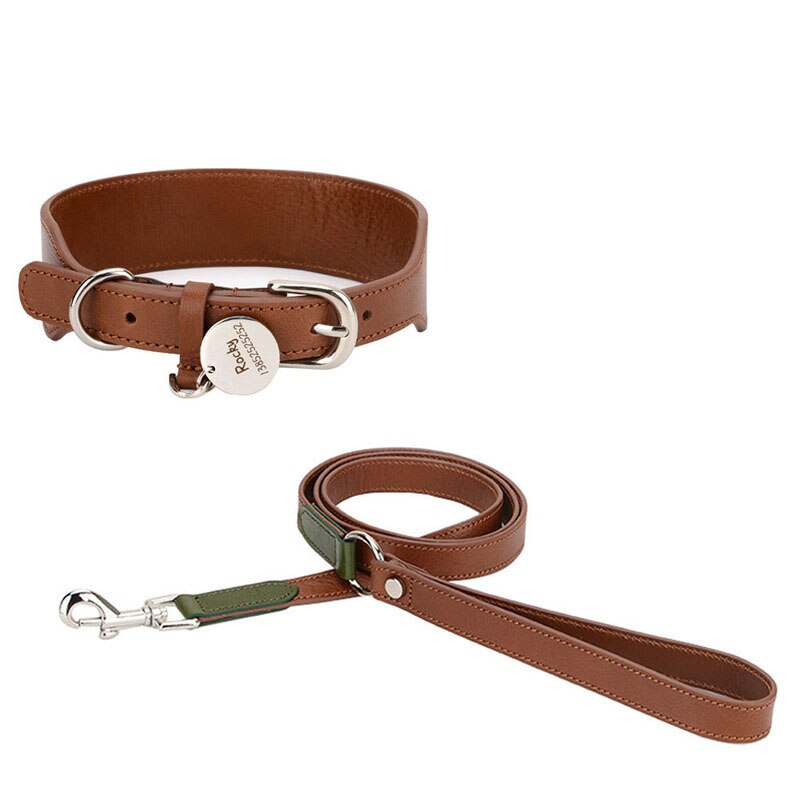 Elk leather hotsell dog collar