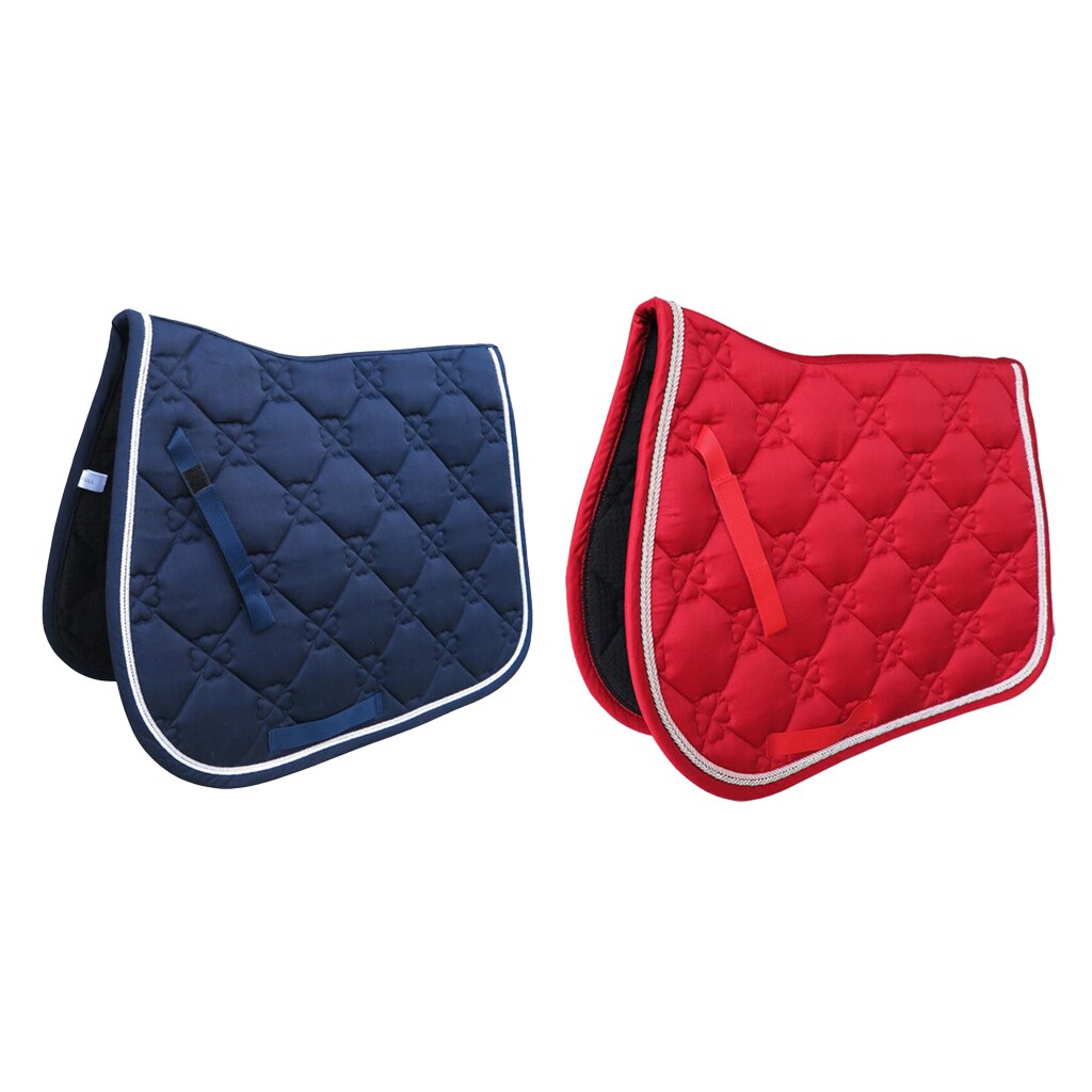 Cotton Saddle Pad Red/Blue - Dogs and Horses