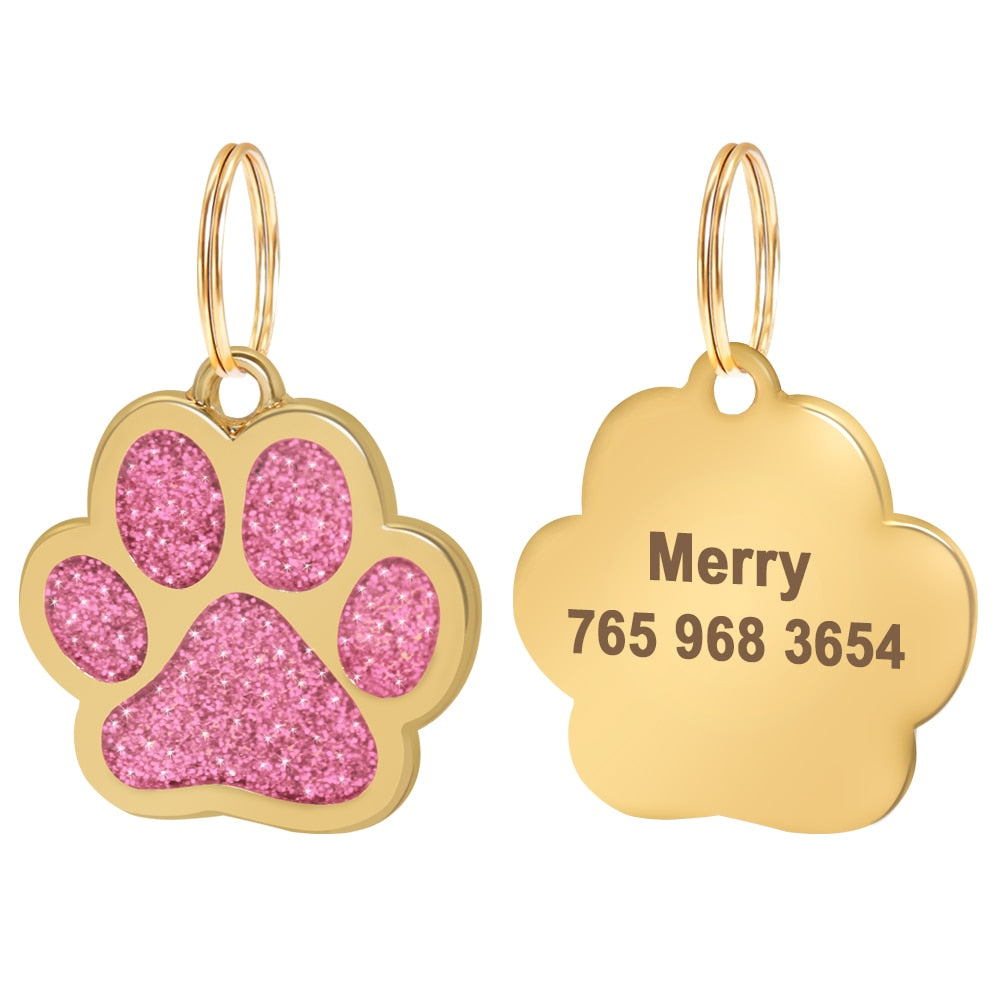 Gold Paw Personalized ID Tags - Dogs and Horses