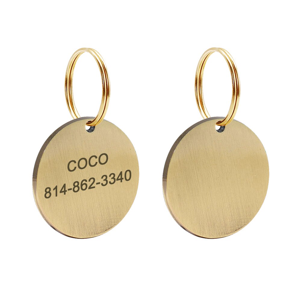 Round Personalized ID Tags - Dogs and Horses