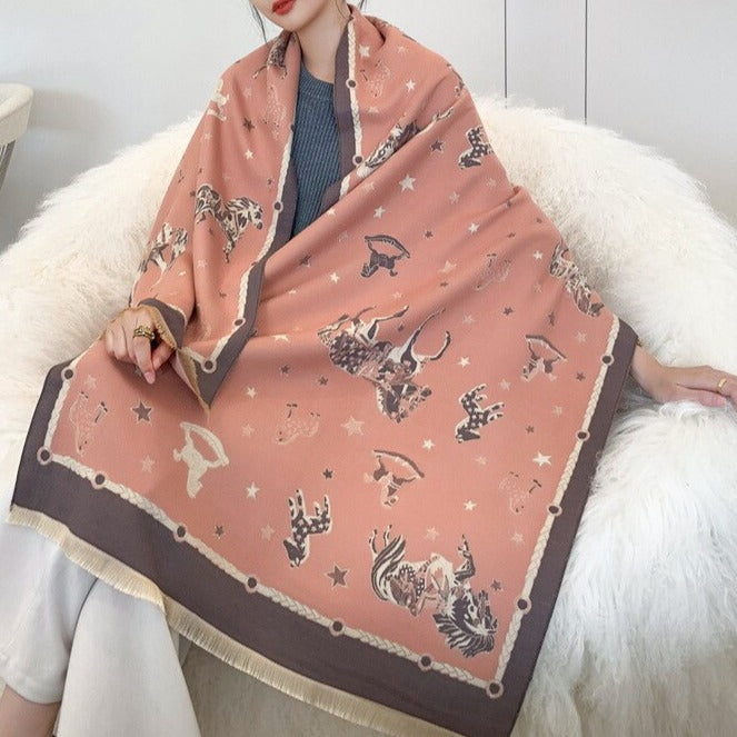 Ghislaine Luxurious Pashmina Scarf Shawl Wrap