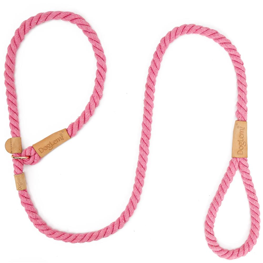 Pink Rope Slip Leash & Collar - Dogs and Horses