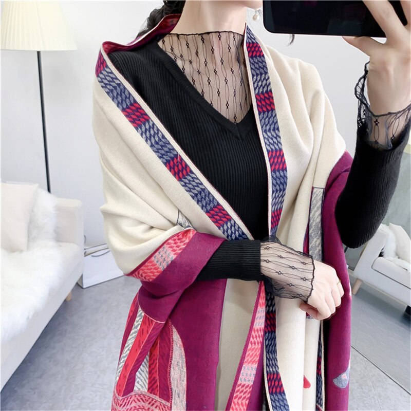 Casia Luxurious Pashmina Scarf Shawl Wrap