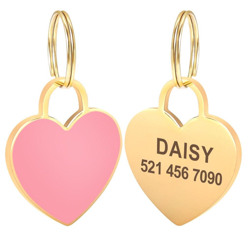 Heart Personalized ID Tags - Dogs and Horses
