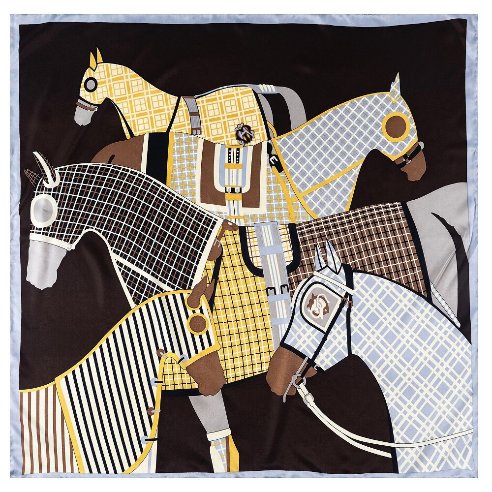Bellezza Black Silk Scarf