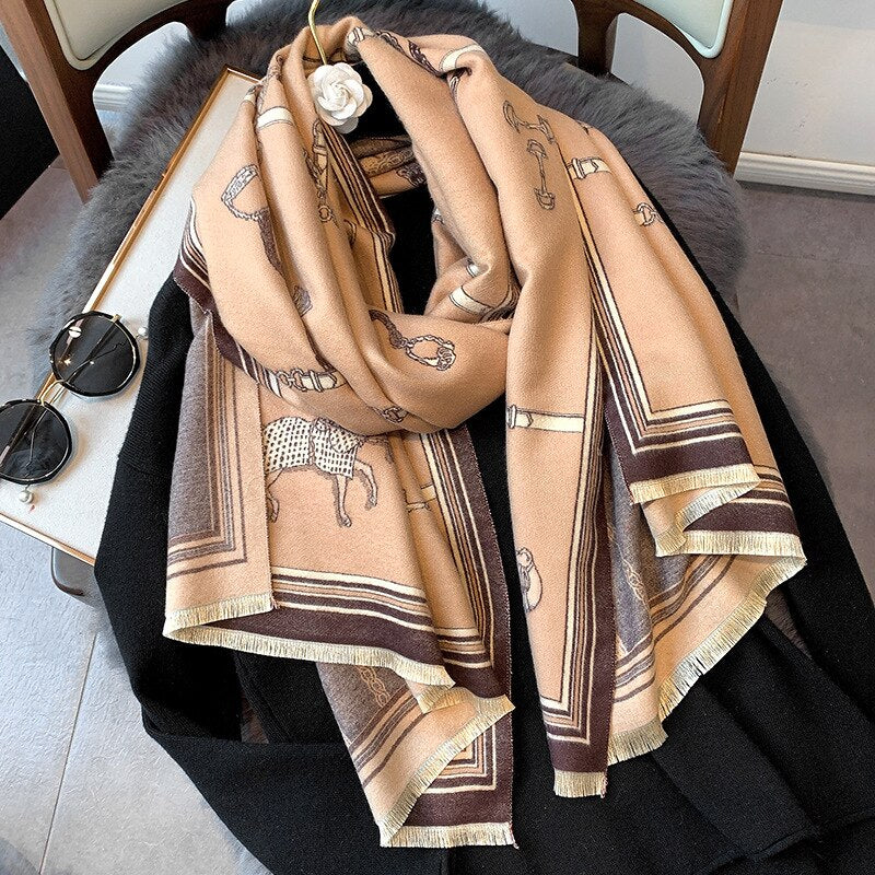 Louna Luxurious Pashmina Scarf Shawl Wrap