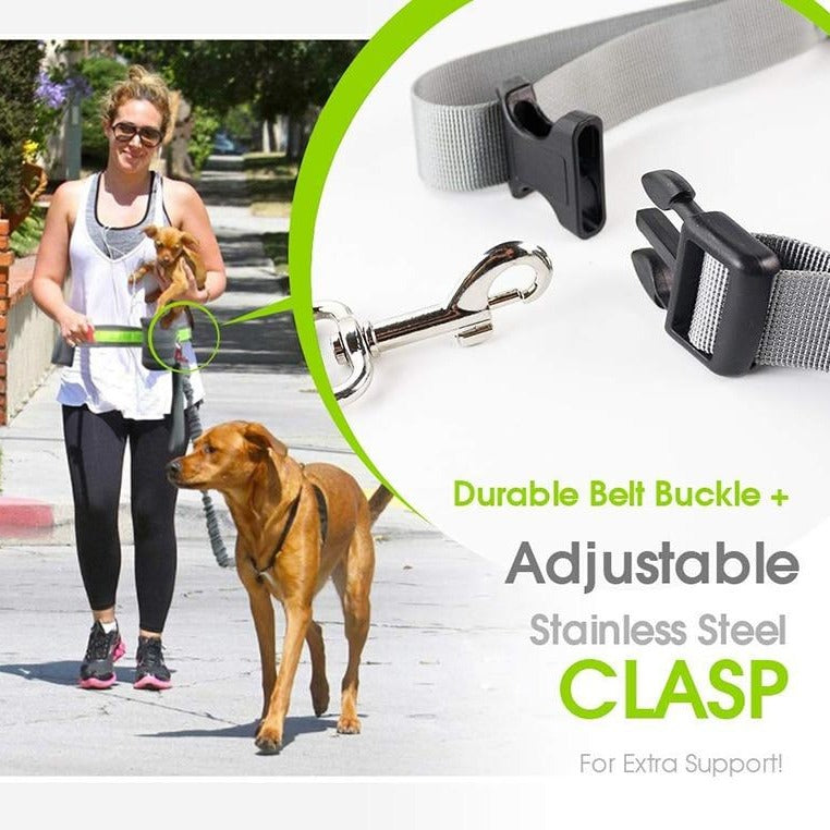 Black Hands-Free Leash & Running Belt - Dogs and Horses