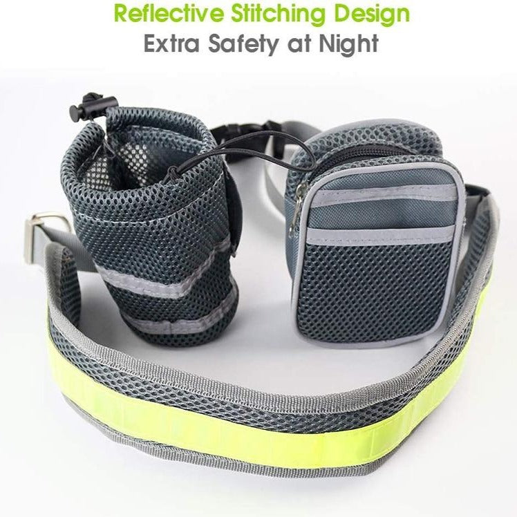 Black Hands-Free Leash & Running Belt - Dogs and Horses