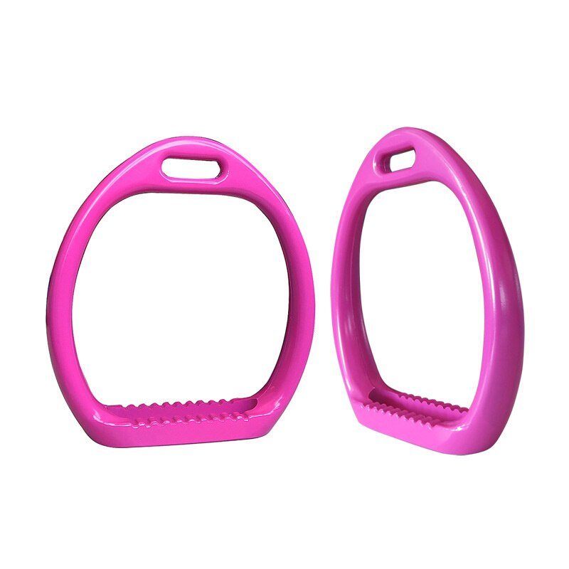 Pink Diecast Aluminum Stirrups - Dogs and Horses