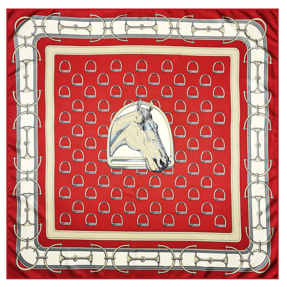 Vallea Red Silk Scarf