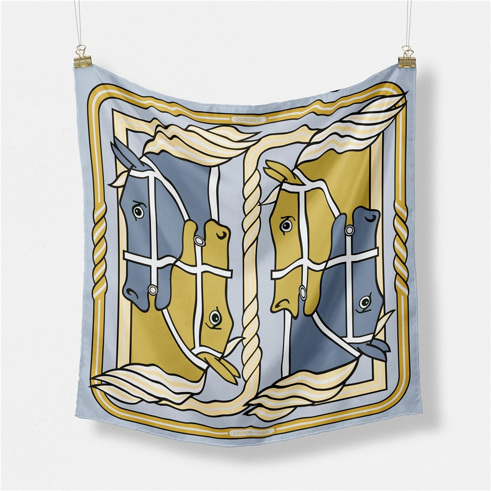 Edda Gray Silk Scarf