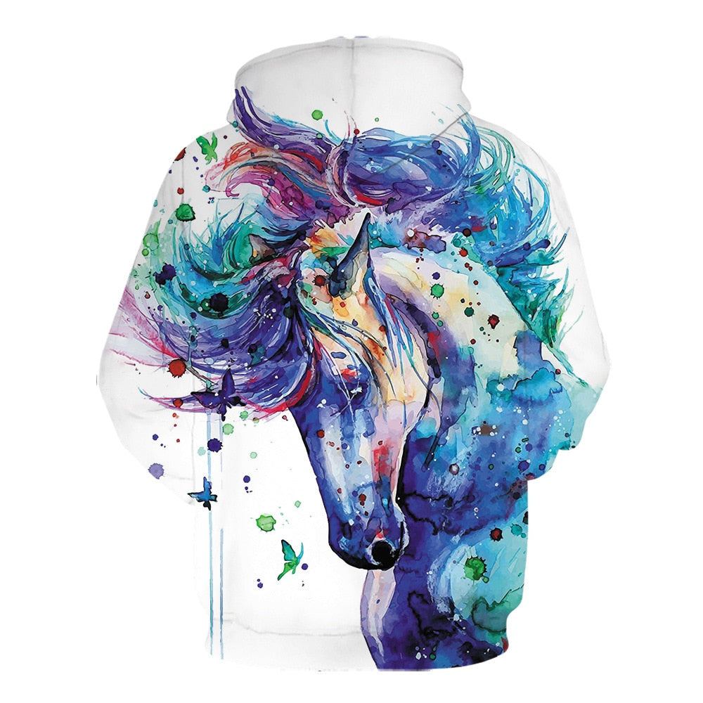 Capri Horse Art Hoodie - Dogs and Horses