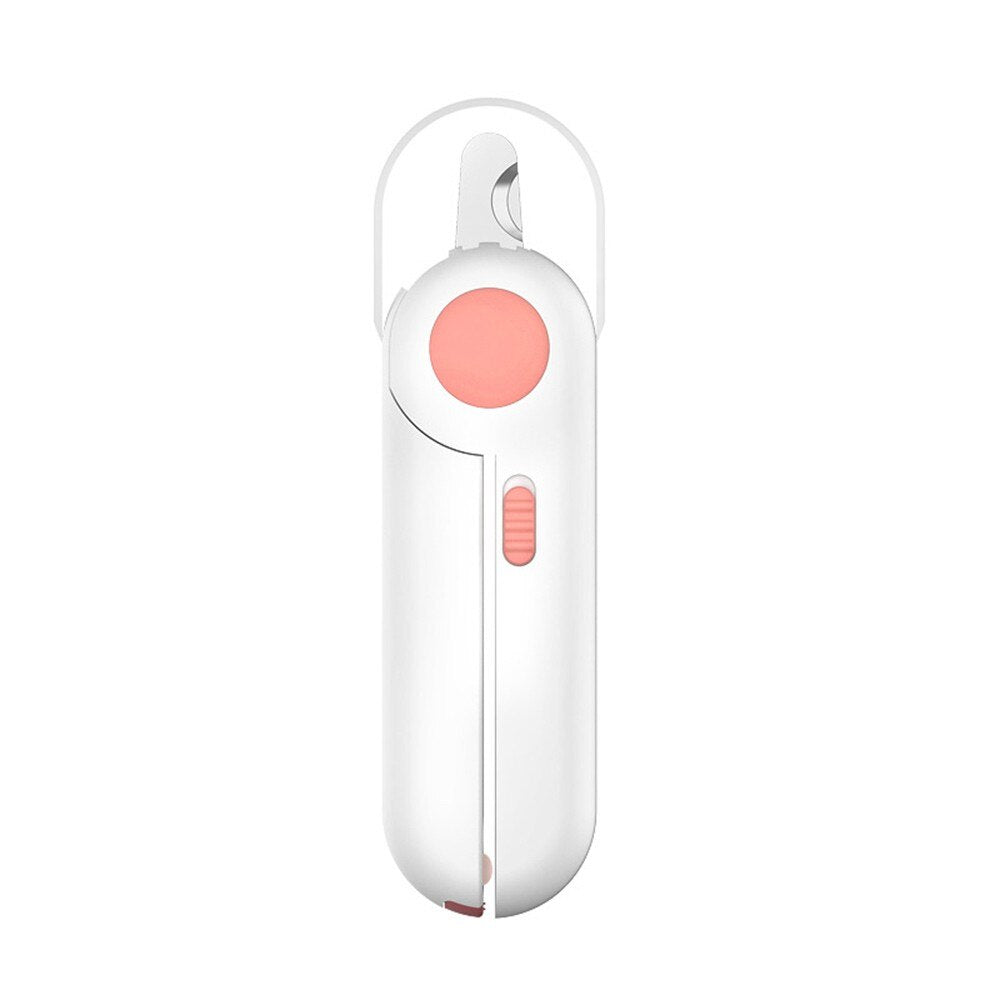 Pink Nail Clipper with LED Light - Dogs and Horses