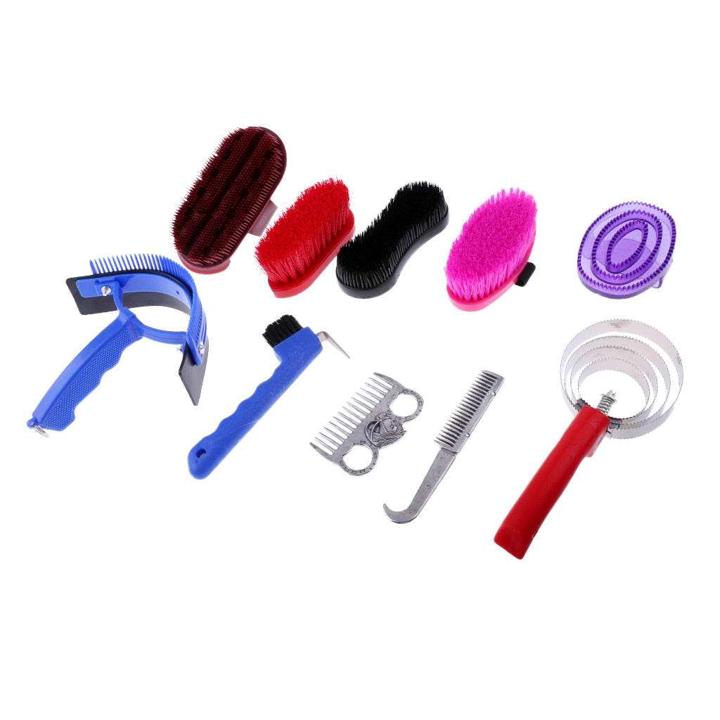 10-Piece Horse Grooming Kit - Dogs and Horses