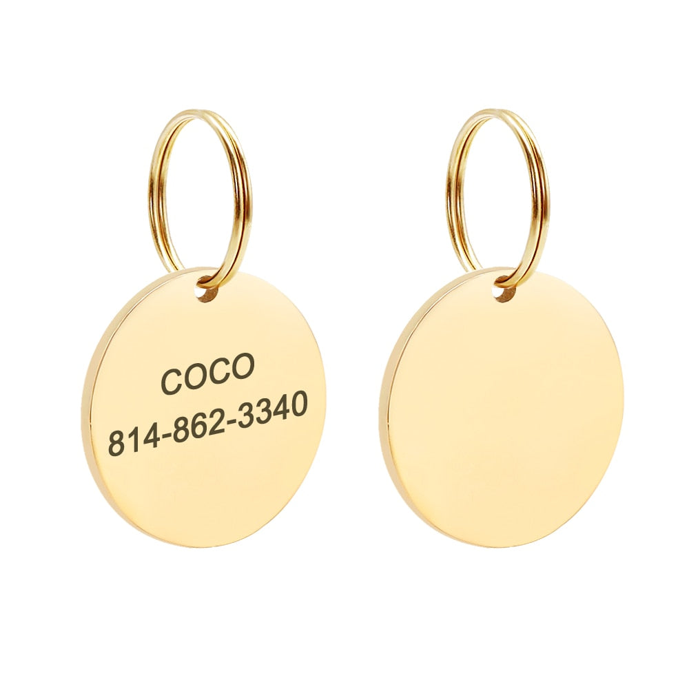 Round Personalized ID Tags - Dogs and Horses