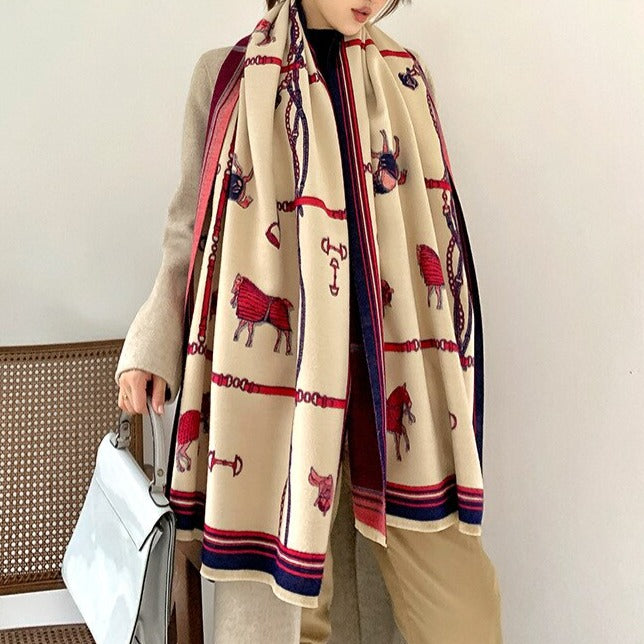 Louna Luxurious Pashmina Scarf Shawl Wrap